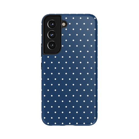 On the Dot | Navy Polka Dot Case