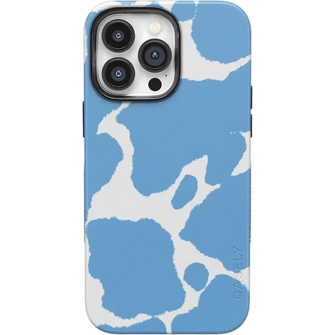 Current MOOd | Light Blue Cow Print Case