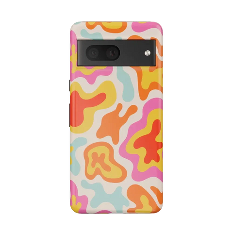 Tropical Color Splash | Abstract Retro Google Pixel Case