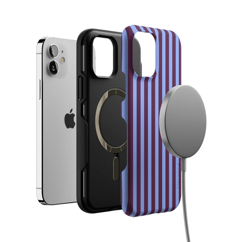 Perfect Stripes | Purple & Blue Stripes Case