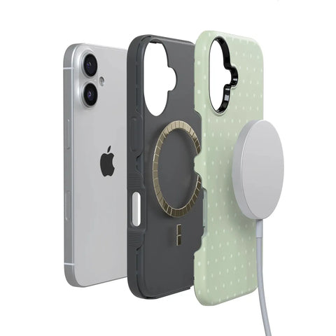On the Dot | Green Polka Dot Case