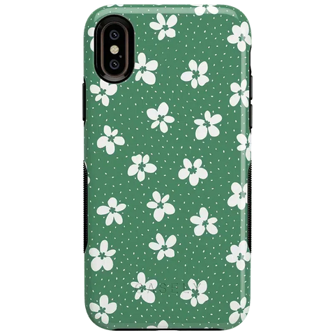 Flower My World | Jade Green Floral Case