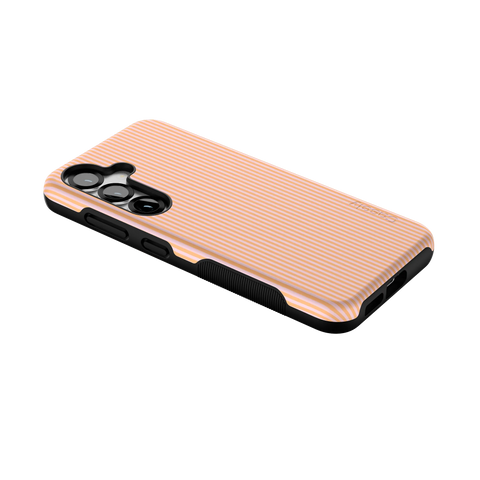 Stripes and the City | Orange & Pink Pinstripe Case