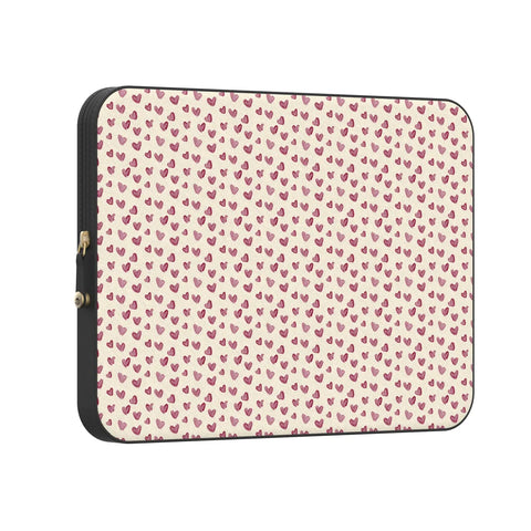 Lovebug | Mauve Hearts Laptop Case