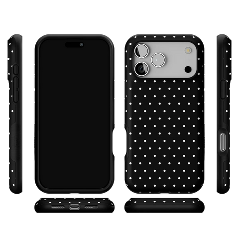 On the Dot | White Polka Dot Case