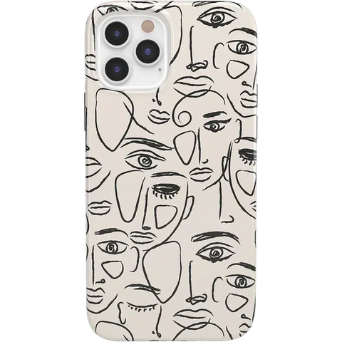 We're All Human | Minimal Face Art Case