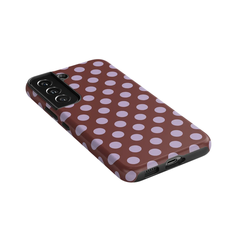 Spotted in SoHo | Burgundy Polka Dot Case