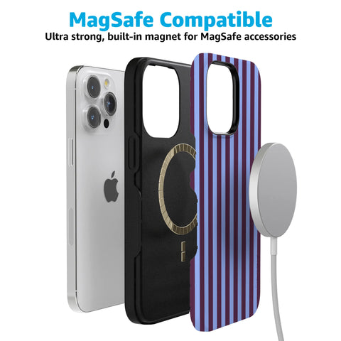 Perfect Stripes | Purple & Blue Stripes Case