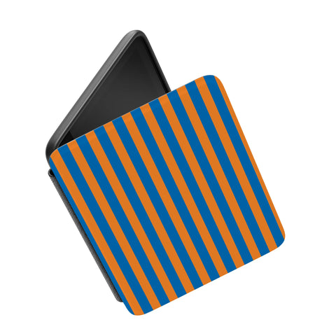 Go New York | Blue & Orange Stripes Kindle Case