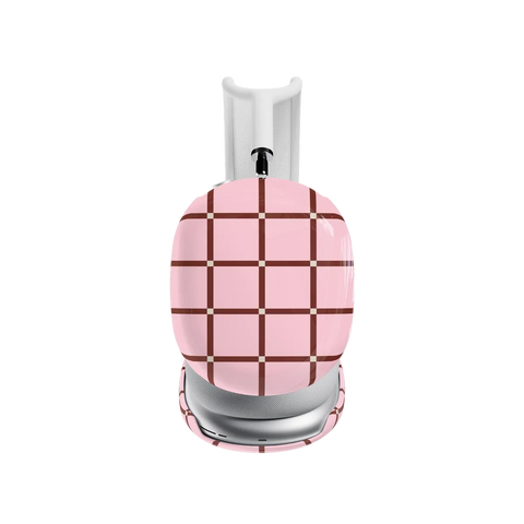 Uptown Gridlock | Pink Checkerboard AirPods Max Case