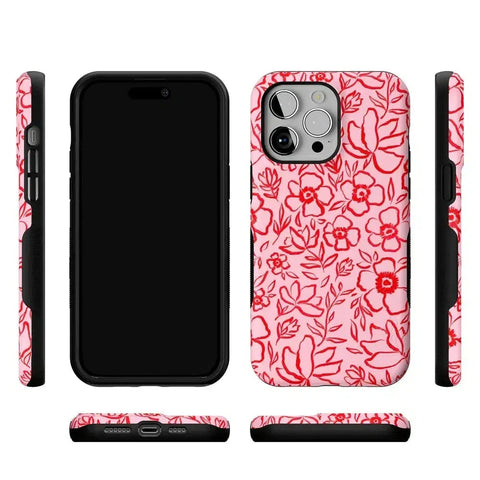Blush Garden | Floral Doodle Case