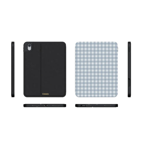 Pastel Picnic | Blue Gingham iPad Case