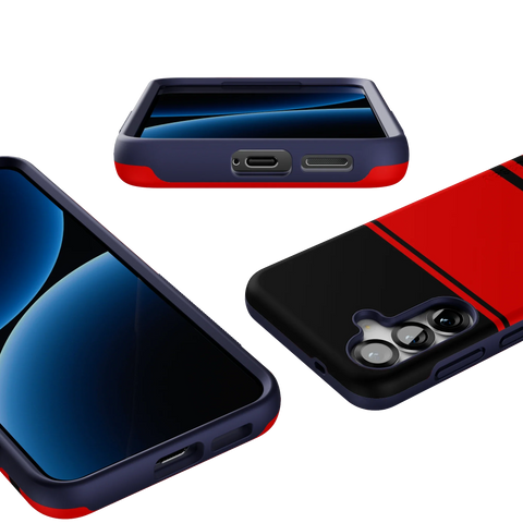 Storm Warning | Black & Red Stripes Case