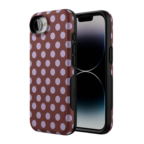 Spotted in SoHo | Burgundy Polka Dot Case