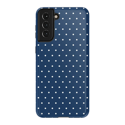On the Dot | Navy Polka Dot Case