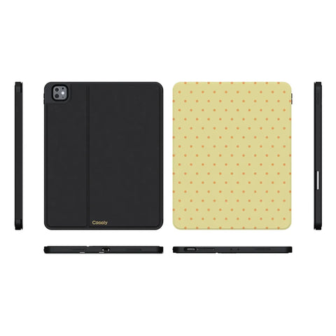 On the Dot | Yellow Polka Dot iPad Case