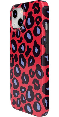 Into the Wild | Red & Blue Leopard Print Case