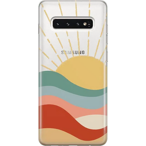 Here Comes the Sun | Colorblock Sunset Samsung Case