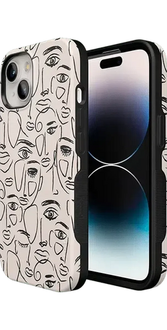 We're All Human | Minimal Face Art Case