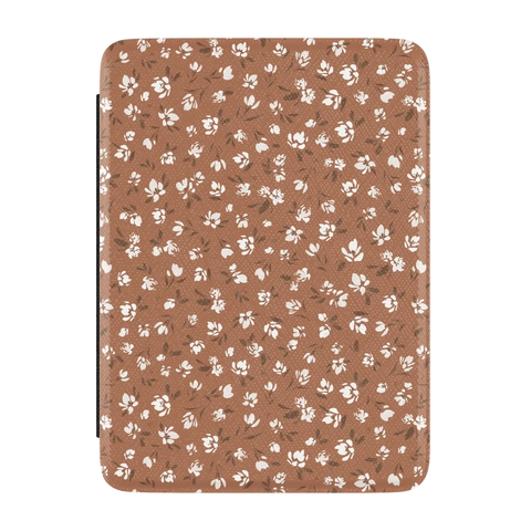 Mocha Meadow | Tiny Flowers Kindle Case