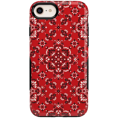 I'm with the Band | Red Bandana Print Case
