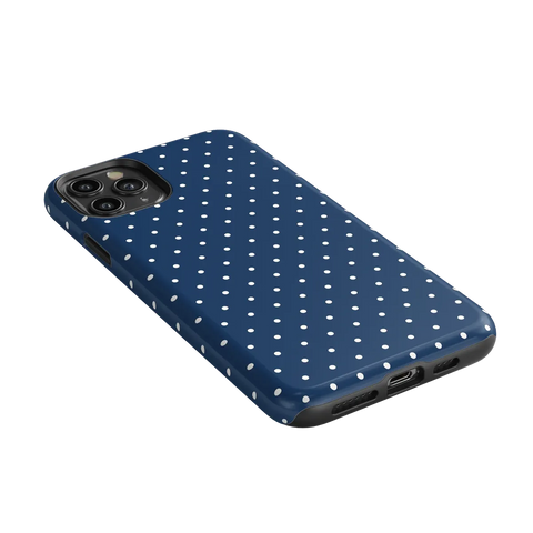 On the Dot | Navy Polka Dot Case