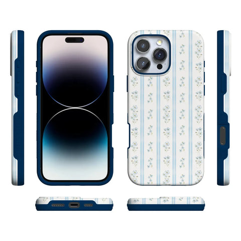 Cottage Stripe | Blue Floral Case