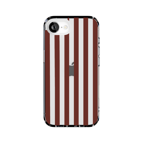 Sunday in Brooklyn | Burgundy Stripes Case