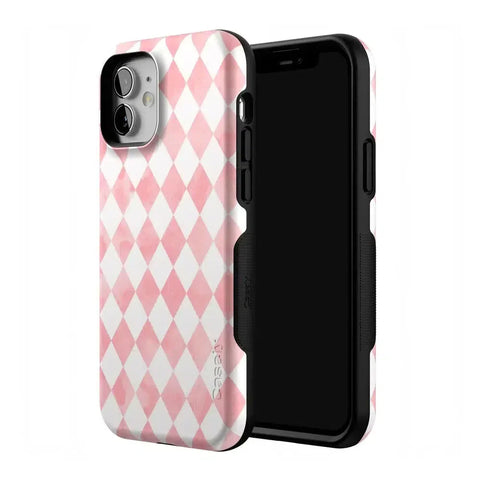 Queen of Diamonds | Pink Watercolor Case