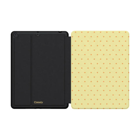 On the Dot | Yellow Polka Dot iPad Case