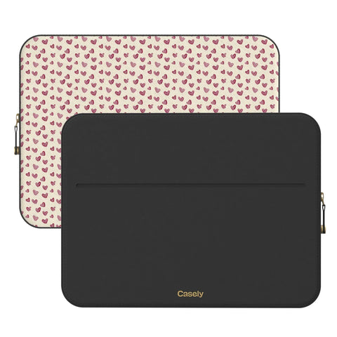 Lovebug | Mauve Hearts Laptop Case