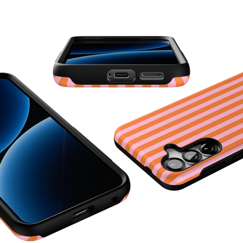 Perfect Stripes | Orange & Pink Stripes Case