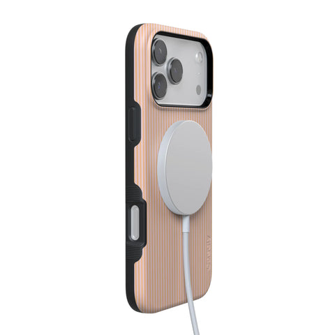 Stripes and the City | Orange & Pink Pinstripe Case