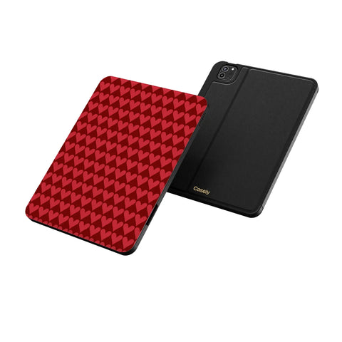 Crazy in Love | Red Hearts iPad Case