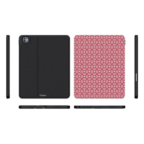 Love Locks | Pink Hearts iPad Case