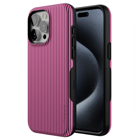 Stripes and the City | Pink & Purple Pinstripe Case