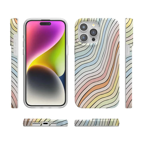 Ride The Wave | Pastel Rainbow Lined Case