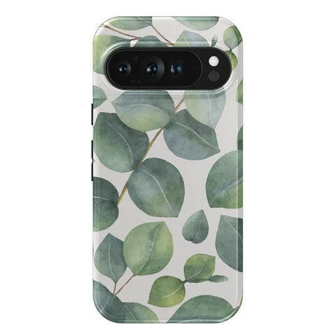 Leaf Me Alone | Green Floral Print Google Pixel Case