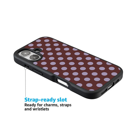 Spotted in SoHo | Burgundy Polka Dot Case