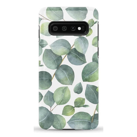 Leaf Me Alone | Green Floral Print Samsung Case