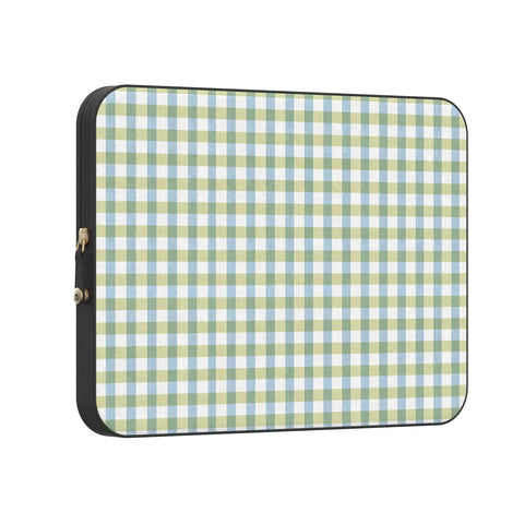 Pastel Picnic | Blue & Green Gingham Laptop Case
