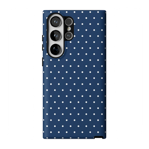 On the Dot | Navy Polka Dot Case