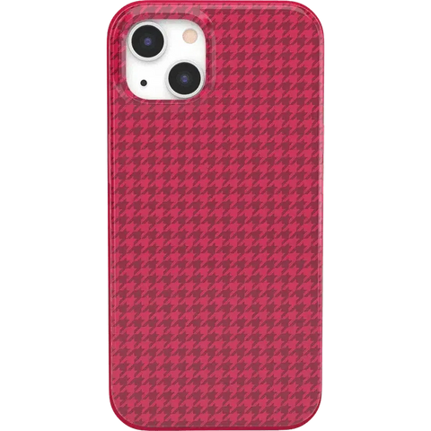 Best Dressed | Red Houndstooth Case