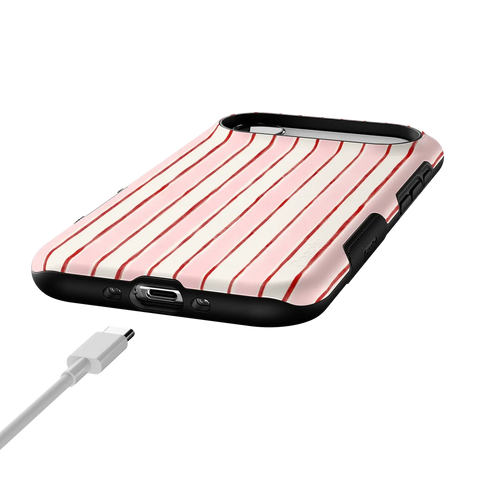 Pretty in Pastel | Blush Stripes Case