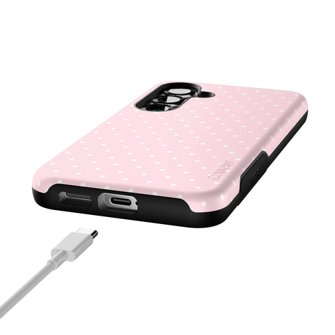 On the Dot | Pink & White Polka Dot Case