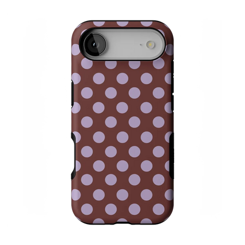 Spotted in SoHo | Burgundy Polka Dot Case