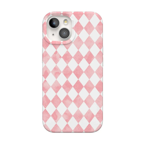 Queen of Diamonds | Pink Watercolor Case