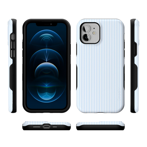 Stripes and the City | Light Blue Pinstripe Case