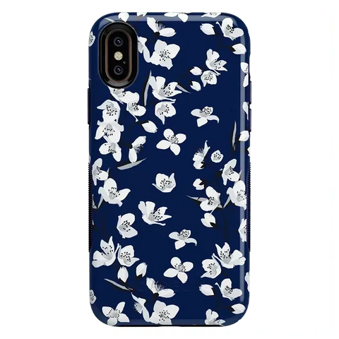 Floral Forest | Navy Cherry Blossom Floral Case