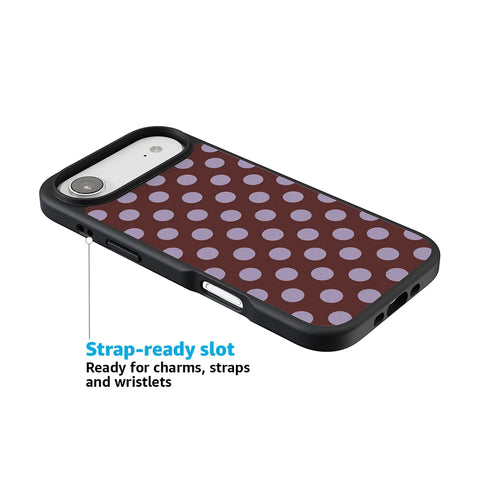 Spotted in SoHo | Burgundy Polka Dot Case